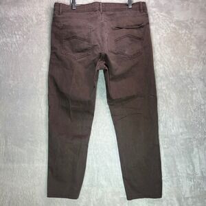 Y2K Brown Jeans Men's 36X28 MCS Western Grunge Straight Leg‎ Faded Denim Cowboy